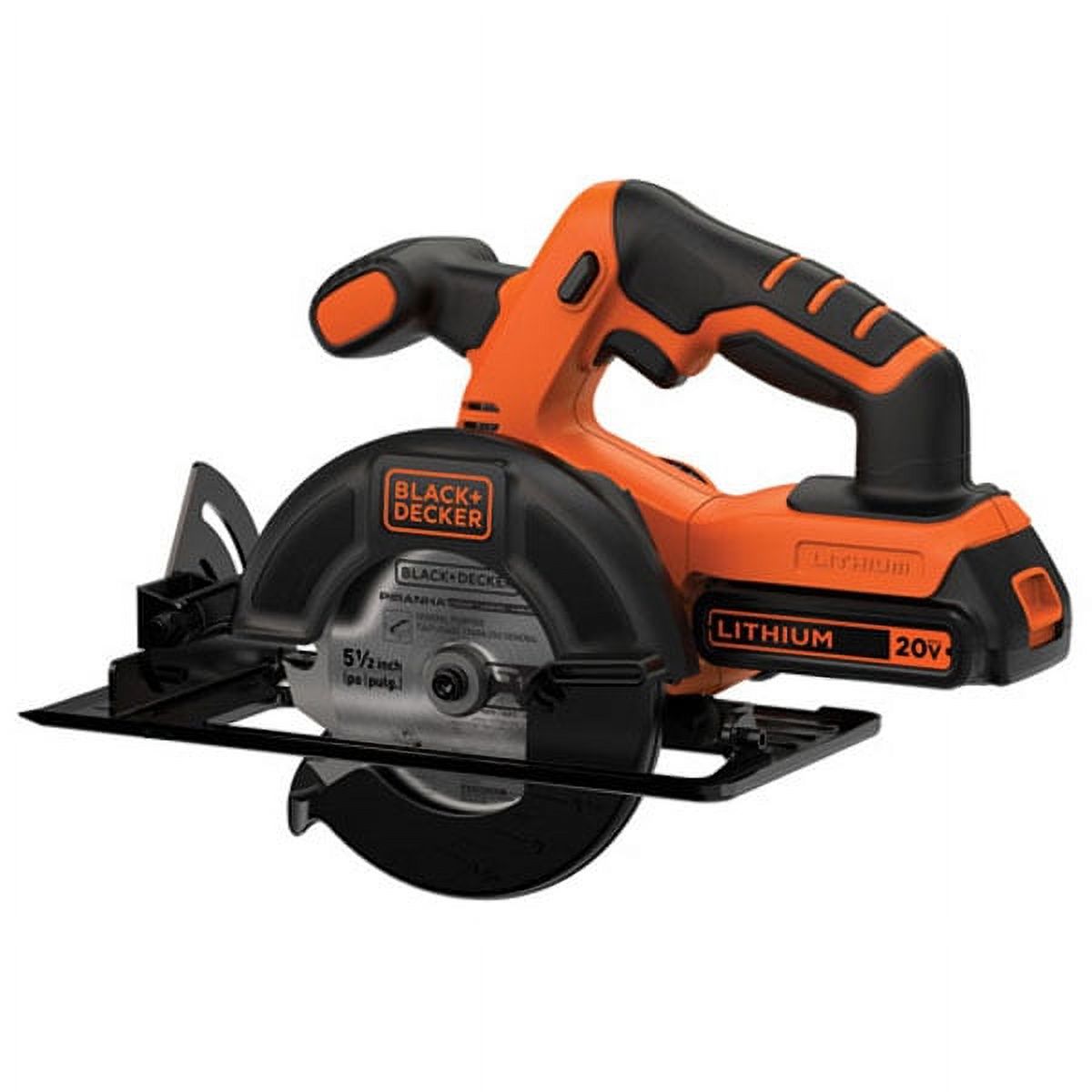 BLACK+DECKER 20V Max Lithium-Ion Cordless 5-1/2-Inch Circular Saw, Battery  Included, BDCCS20C