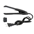 thumbnail image 1 of Mini Hair Straightener Flat Iron Curler  Ceramic Tourmaline Plates(Black), 1 of 6