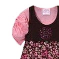 thumbnail image 3 of Sugar & Honey Little Girl's 3 Piece Floral Tunic Leggings Set - Size: L (6), 3 of 4