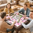 thumbnail image 7 of Floral Print Non-Slip Mat for Game Tables 31.5x31.5 Inches Rubber Surface Ideal for Mahjong and Various Card Game Activities, 7 of 7