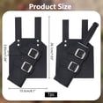 thumbnail image 2 of 1 pc Back Sword Holster PU Leather Sword Bag Sword Carry Bag with Alloy Fencing Sheath Sword Storage Bag, 2 of 6