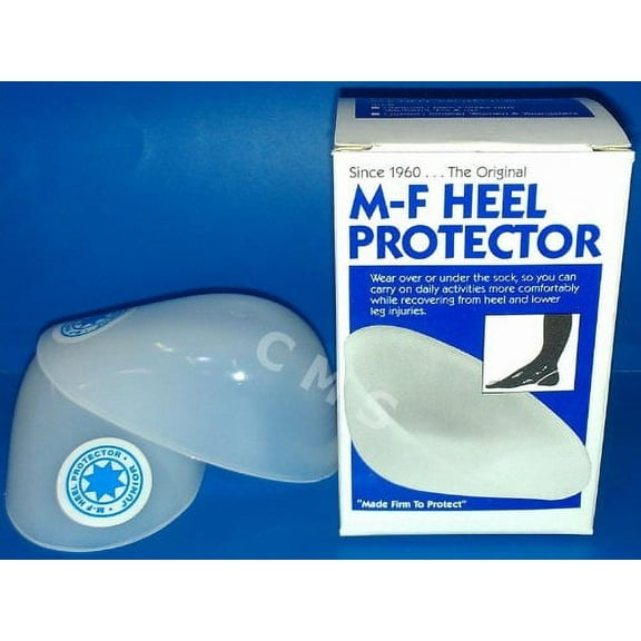 M-F Athletic Plastic Heel Protector Cups Heat Moldable Small Junior Women 7.5 and Less BOX PAIR