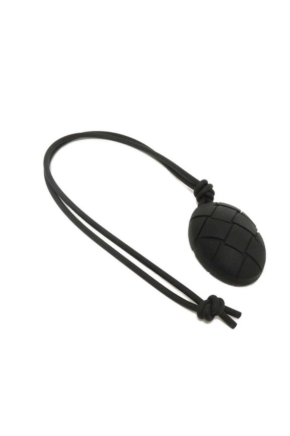 Pre-Owned Bottega Veneta Egg Coin Case, Tech Rubber Neck Strap, Unused, Maxi Intrecciato,...