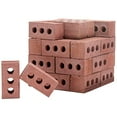 thumbnail image 1 of NEW 24Pcs Mini Cement Cinder Bricks Build Your Own Tiny Wall Mini Red Bricks, 1 of 7