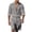 Gray, variant on Paiyanr Cotton Linen Sets for Men Summer Breathable Shirts Shorts 2 Piece Outfits Solid Color Casual Long Sleeves Drawstring Waist Beach Shorts Sets