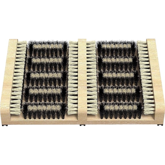 SCRUBIT Boot Scraper Brush, Flat Door Scrubber Mat Shoe Cleaner, 14.2” x 10”