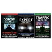 Russell Brunson 3 Books Set: Dotcom Secrets, Expert Secrets & Traffic Secrets