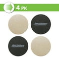 thumbnail image 4 of Super Sliders 3-1/2" Round Furniture Sliders – 4 Pack, Heavy-Duty Felt Pads for Hardwood & Hard Surface Floors (Beige), 4 of 7
