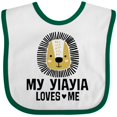 thumbnail image 3 of Inktastic My YiaYia Loves Me Grandkids Boys Baby Bib, 3 of 4