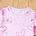 thumbnail image 5 of Rotm Toddler Shorts Girls Toddler Girls Clothes Ruffle Short Sleeves Crewneck Tops and Shorts with Pockets Cute Summer 2 Pieces Short Sets Pink,6-7 Years, 5 of 6