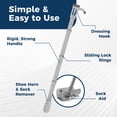 thumbnail image 3 of Reach Right Dressing Hip Kit with Shoe Horn, Sock Aid, Remover, Dressing Hook, 1 Ct, 3 of 7