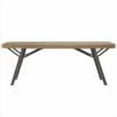 thumbnail image 2 of vidaXL Solid Acacia Wood Weather Resistant Patio Bench, Brown, 2 of 5
