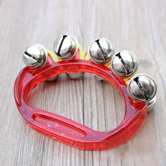 Jingle Bells, Hand Bells, Brightly Colored Musical Instruments Jingle Bells Gift for Children Party, Classroom and Show, for 3 Years Old