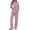 Light Purple, variant on Fantaslook Women Pajamas Sets Long Sleeve V Neck Buttons Outfits and Casual Wide Leg Pants Lounge 2 Piece Sets withe Pockets