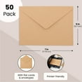 thumbnail image 4 of Best Paper Greetings Blank A7 Note Cards & Envelopes Set - Kraft Paper Stationery & Blank Cards and Envelopes - DIY Paper Crafting Supplies & Letter Writing Stationery - 5x7 In, 50-Pack, Brown Kraft, 4 of 10