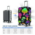 thumbnail image 6 of Naloa Bright Mushrooms Elastic Suitcase Protector, Travel Suitcase Protector Cover Fits 18-32in Suitcase - Medium, 6 of 9
