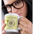 thumbnail image 2 of 3dRose, Happy Pesach, Star of David, Seder Plate, Herbs, Egg, Shank Bone, 11oz Mug, 2 of 7