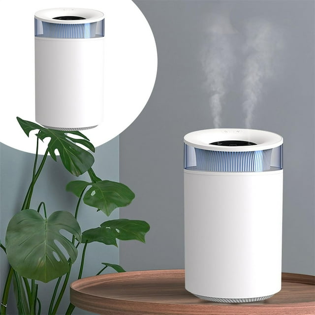 Dehumidifier Humidifier Small Room Humidifier 2.5 Litres Quiet Aroma Diffuser Small 7 LED Colours Light 2 Switchable Steam Integrated Aroma Oil Bottle Living Room Bedroom Children's Room