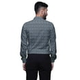 thumbnail image 4 of BESTMAN Long Sleeve Formal Shirt For Men Printed Button Down Cotton Men Shirts, 4 of 5
