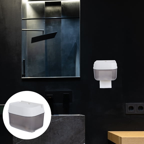 OATIPHO Multi Color Waterproof Wall Toilet Paper Holder with Storage Compact Design for Home Bathroom Use