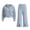 Gray#girls sets, variant on FAVIPT Girls Tracksuit Set Cable Knit Full Zip Hoodie Jacket and Flared Split Pants Casual Cute 2 Piece Fall Winter Lounge Sets Beige,5 Years