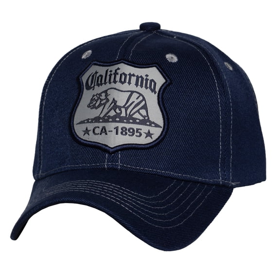 USA State Patch Baseball Cap – Badge Hat Unisex Travel Souvenir Americana Style Cap, California
