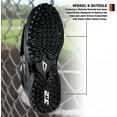 thumbnail image 3 of 3N2 Reaction Pro Plate Patent Leather Baseball Cleat, Black, 12.5, 3 of 7