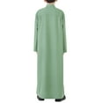 thumbnail image 6 of EnJoCho Boys Musli𝗆 Kaftan Long Sleeve Solid Color Thobe Eid Outfits Stand Collar Prayer Clothes Dishdasha Pocket Islami𝖼 Traditional, 6 of 9