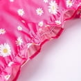 thumbnail image 6 of Utlike Girls 2 Pcs Outfits Set 2 Piece Summer Outfits Sweet Floral Print Crop Top And Ruffle Shorts Clothing Set Children Shorts Set Size 5 Years-6 Years, 6 of 9