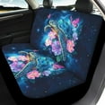 thumbnail image 3 of Renewold Sea Turtle Flower Butterfly Galaxy Car Seat Cover Full Set for Women Men, Front & Rear Car Seats Protector Vehicle Split Bench Covers, Easy to Install, 3 of 7