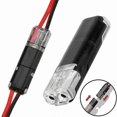 thumbnail image 4 of 30Pack Double - Wire Plug-in Connector, Pluggable 2/3/4 Pin 4 Way LED Wire Connectors Low Voltage Wire Connectors, 4 of 5