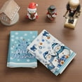 thumbnail image 4 of SM-XLHN Winter Snowmans Christmas Trees Bells Snowflakes Kitchen Towels Dish Towels 18x26 Inch Xmas Home Kitchen Decorations Hand Towels Set of 4 Drying Dishcloth, 4 of 6
