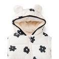 thumbnail image 2 of Jessica Simpson Baby Girls Floral Snowsuit with Teddy Bear Ears, Sizes 0M-12M, 2 of 3