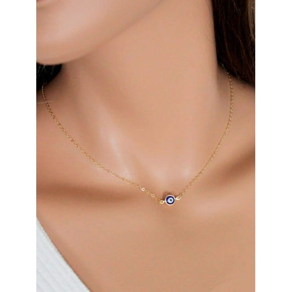 FrostHike Evil Eye Pendant Necklace Chain Necklaces Fashion Jewelry Gift for Women and Girls