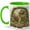 Green, variant on Cottage Garden Book Coffee Mug, Floral Arch Storybook Woodland Design, 11 oz Ceramic Cup