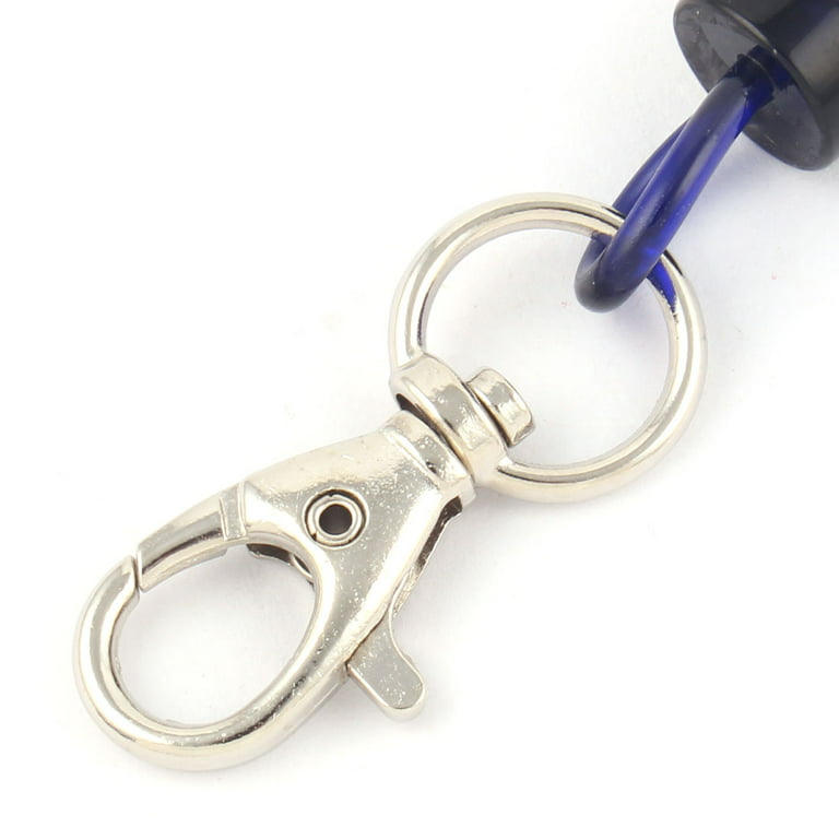 Bags Retractable Spiral Stretch Lanyard Wrist Coil Keyrings Key Chain 6pcs  