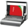 Fellowes Quasar+ 500 Comb Binding Machine w/ Starter Kit CombBind - 500 Sheet(s) Bind - 25 Punch - 5.1" x 18.1" x 15.4" - Metallic Silver, Black