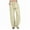 White, variant on EDFBUYKRS Female Women Pants Casual Teacher Pants for Women High Waisted Women Linen Casual Pants Summer Wide Leg Loose Drawstring High Waist Wide Leg Pants with Pockets Xxl