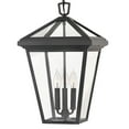 thumbnail image 5 of 2562MB-LL-Hinkley Lighting-Alford Place - 3 Light Large Outdoor Hanging Lantern in Traditional Style - 12 Inches Wide by 19.5 Inches High-Museum Black, 5 of 13