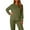 C-Army Green226, variant on DHFJKG Womens Pajamas Flannel Tops Comfy Loose Fit Long Sleeve Pj Top Comfortable Soft Plush Homewear Solid Color Leisure Home Clothes