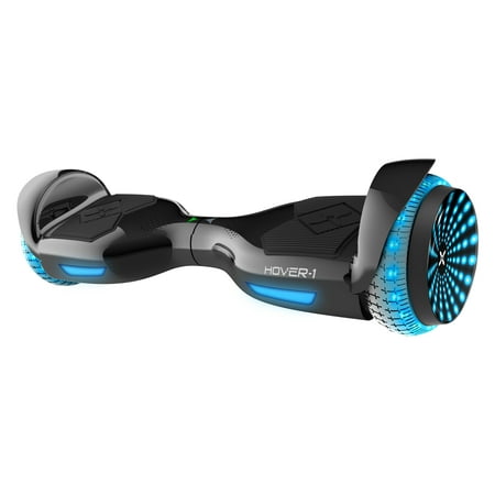 Hover-1 i-200 Hoverboard with Built-In Bluetooth Speaker, LED Headlights, LED Wheel lights, 7 MPH Max Speed - Gun Metal