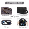 thumbnail image 4 of Neceser de viaje BAGSMART de lona, organizador Dopp kit gris, 4 of 6