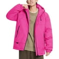 thumbnail image 4 of Mrmaere Men's Hooded Zip-Up Jacket Multi-Color Option Casual Warm Outerwear for Daily & Outdoor Wear Hot Pink XXXL, 4 of 6