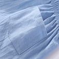 thumbnail image 4 of Summer Soft Pure Cotton Kids Solid‑Color Shorts, Adjustable Waist Loose‑Fit Beach Play Casual Shorts for Toddler 2‑12Y, 4 of 5