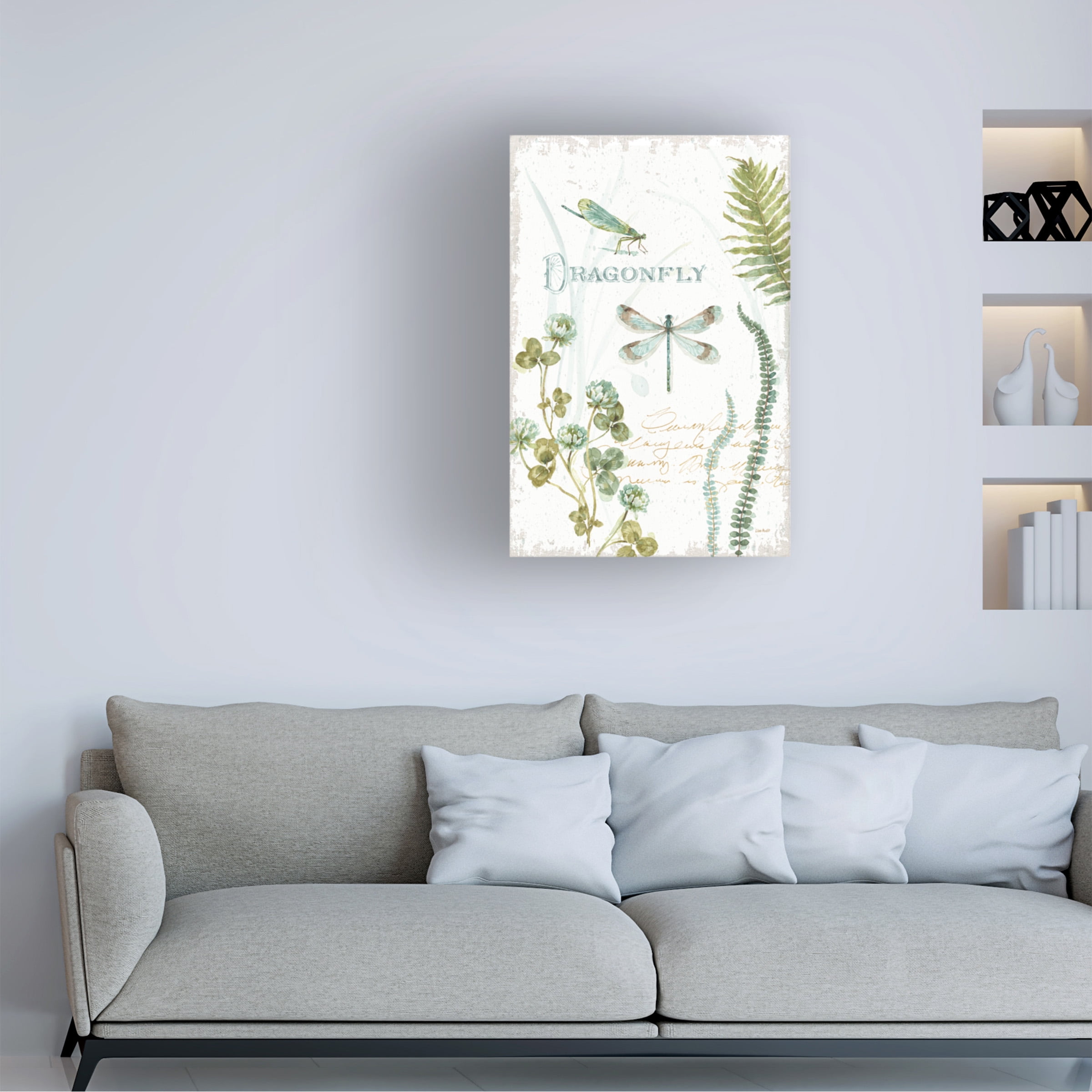 Lisa Audit 'My Greenhouse Botanical Dragonfly' Canvas Art