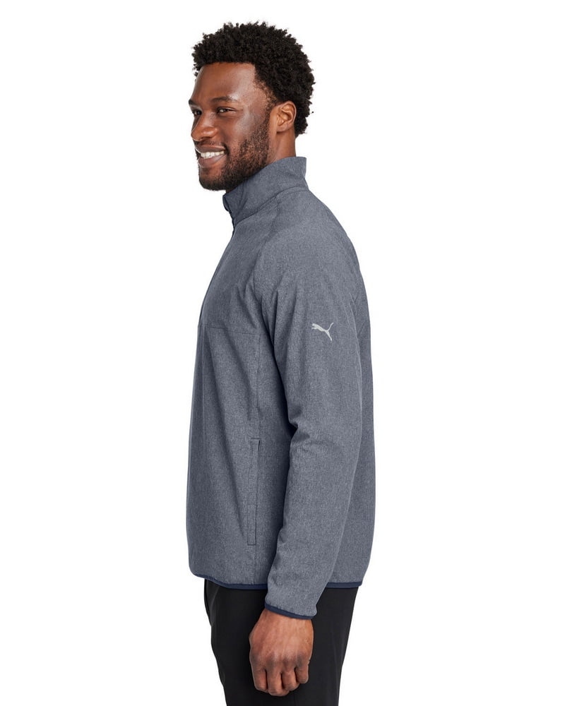 PUMA Golf Men's Coastal Woven 1/4-Zip Performance Pullover, Medium