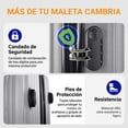 thumbnail image 2 of Set de Maletas 20'', 24'' y 28'' Rígidas BAGIAU Colores plateado 20", 24" y 28", 2 of 9