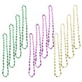 thumbnail image 4 of KAKOWELY 12 collares de Mardi Gras con cuentas doradas, moradas y verdes para mujeres y niñas, accesorios para disfraces de carnaval mexicano., 4 of 5