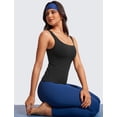 thumbnail image 3 of Top sin mangas para mujer CRZ YOGA Butterluxe con sostén acolchado negro XL, 3 of 5