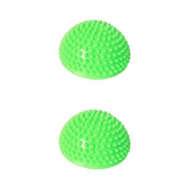 Toystoory Vaina de la de los deportes del PVC para las bolas semicirculares seguras flexibles y cómodas de la yoga de la rehabilitación verdes verde 2Conjunto